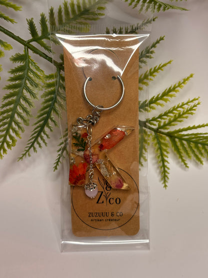 Porte-clés collection lettres Argentés