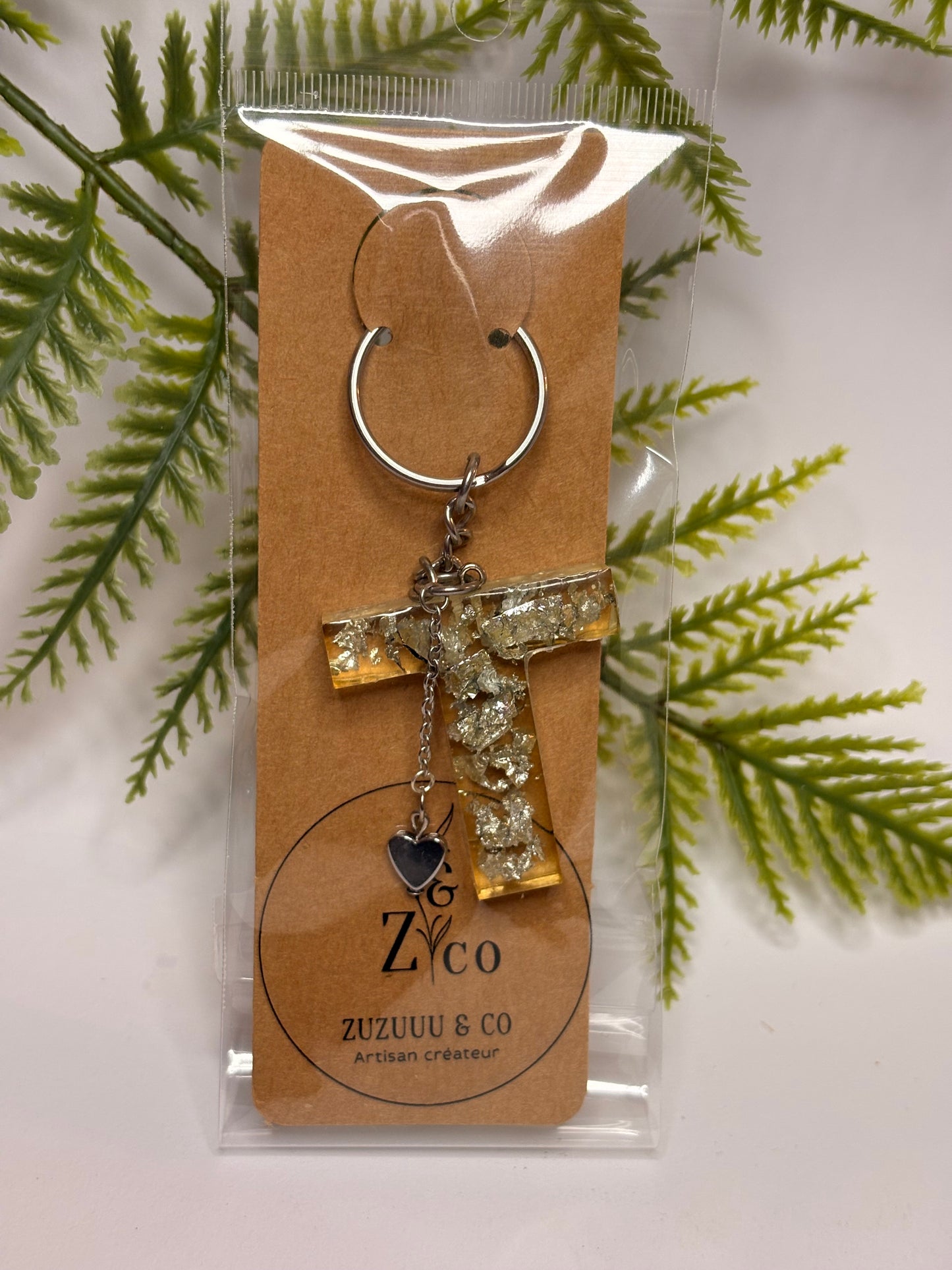 Porte-clés collection lettres Argentés