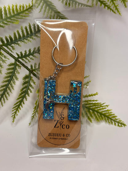 Porte-clés collection lettres Argentés