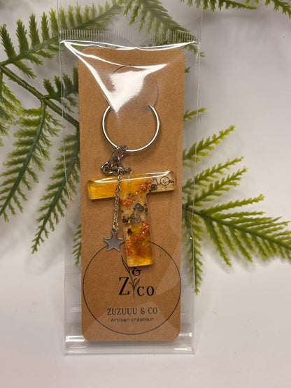 Porte-clés collection lettres Argentés