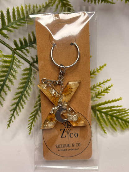 Porte-clés collection lettres Argentés