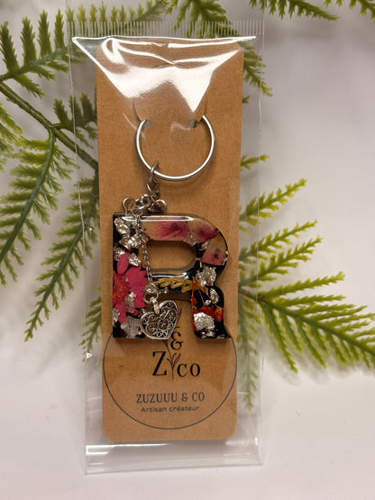 Porte-clés collection lettres Argentés