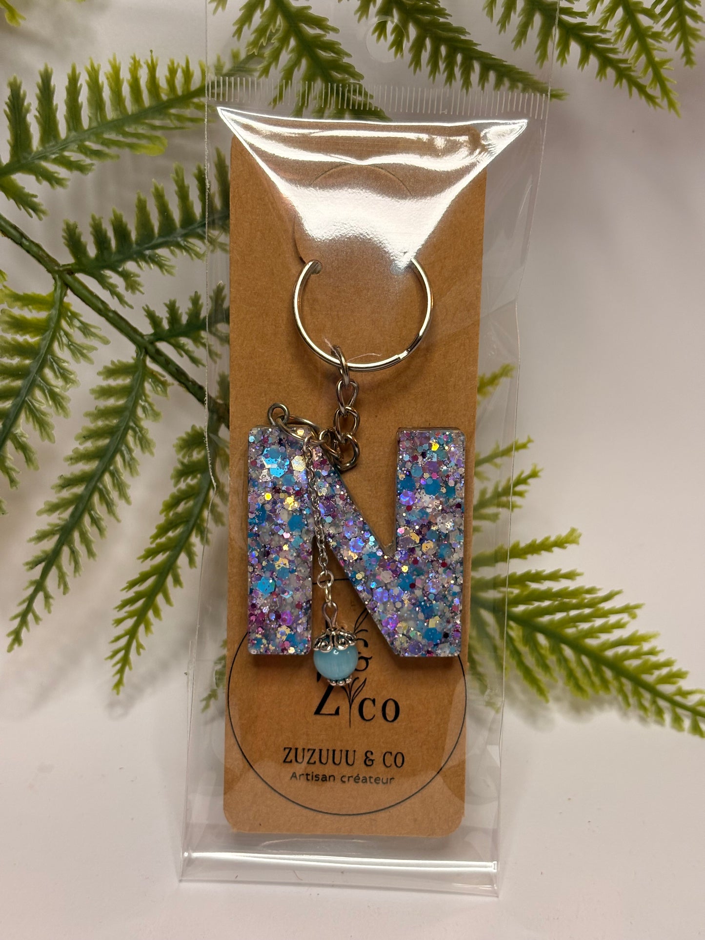 Porte-clés collection lettres Argentés