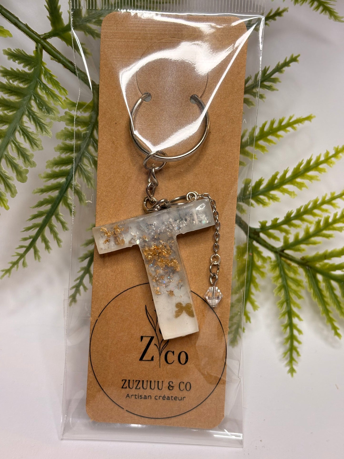 Porte-clés collection lettres Argentés