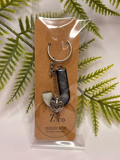 Porte-clés collection lettres Argentés