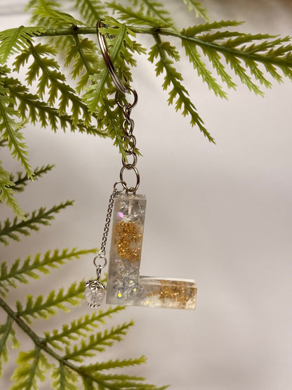 Porte-clés collection lettres Argentés