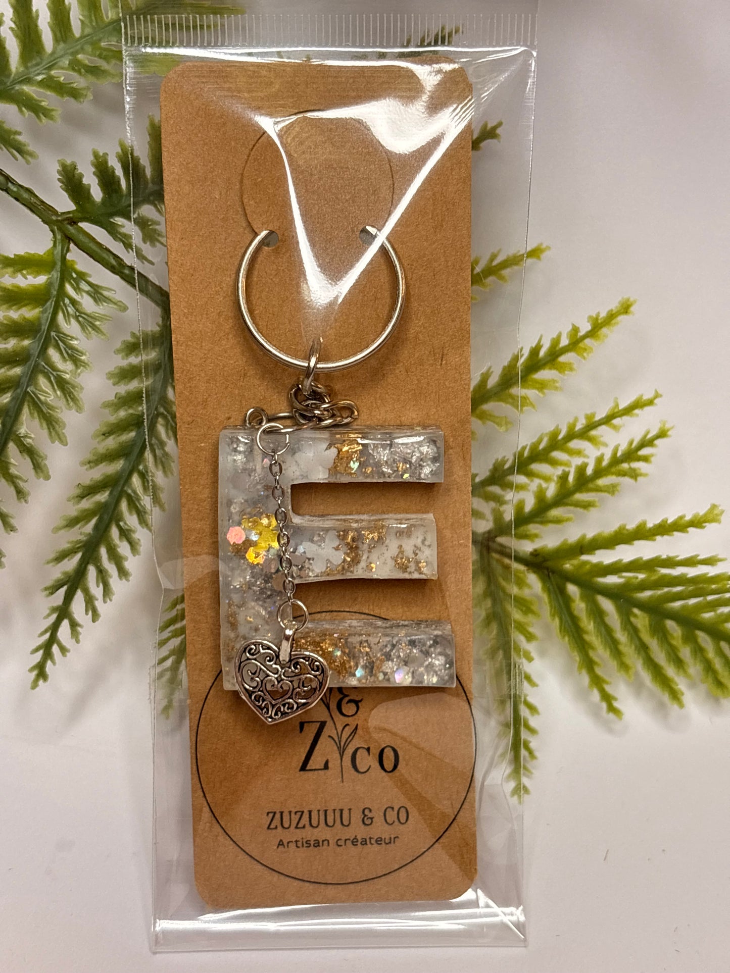 Porte-clés collection lettres Argentés