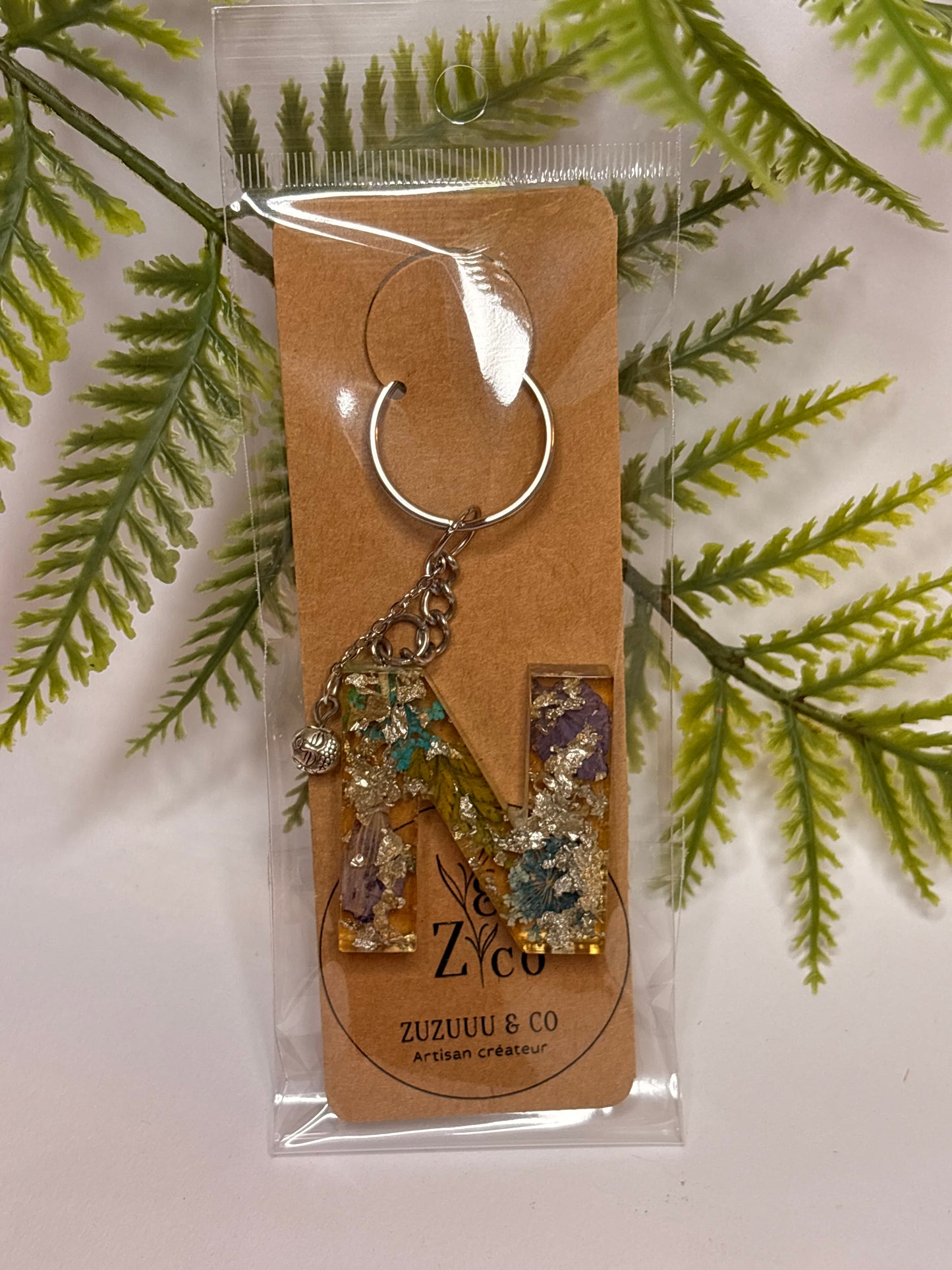 Porte-clés collection lettres Argentés