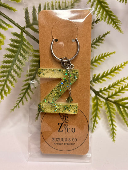 Porte-clés collection lettres Argentés