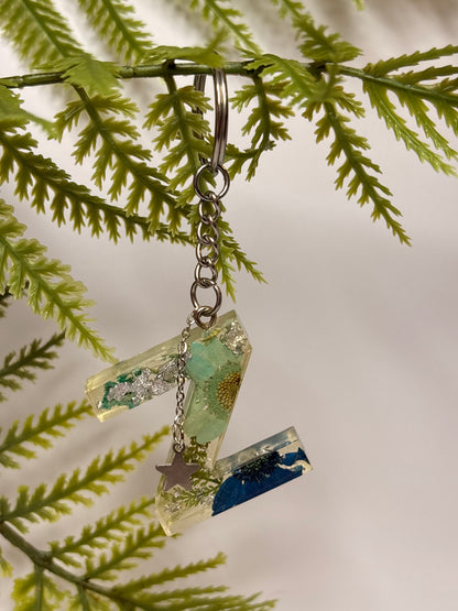 Porte-clés collection lettres Argentés