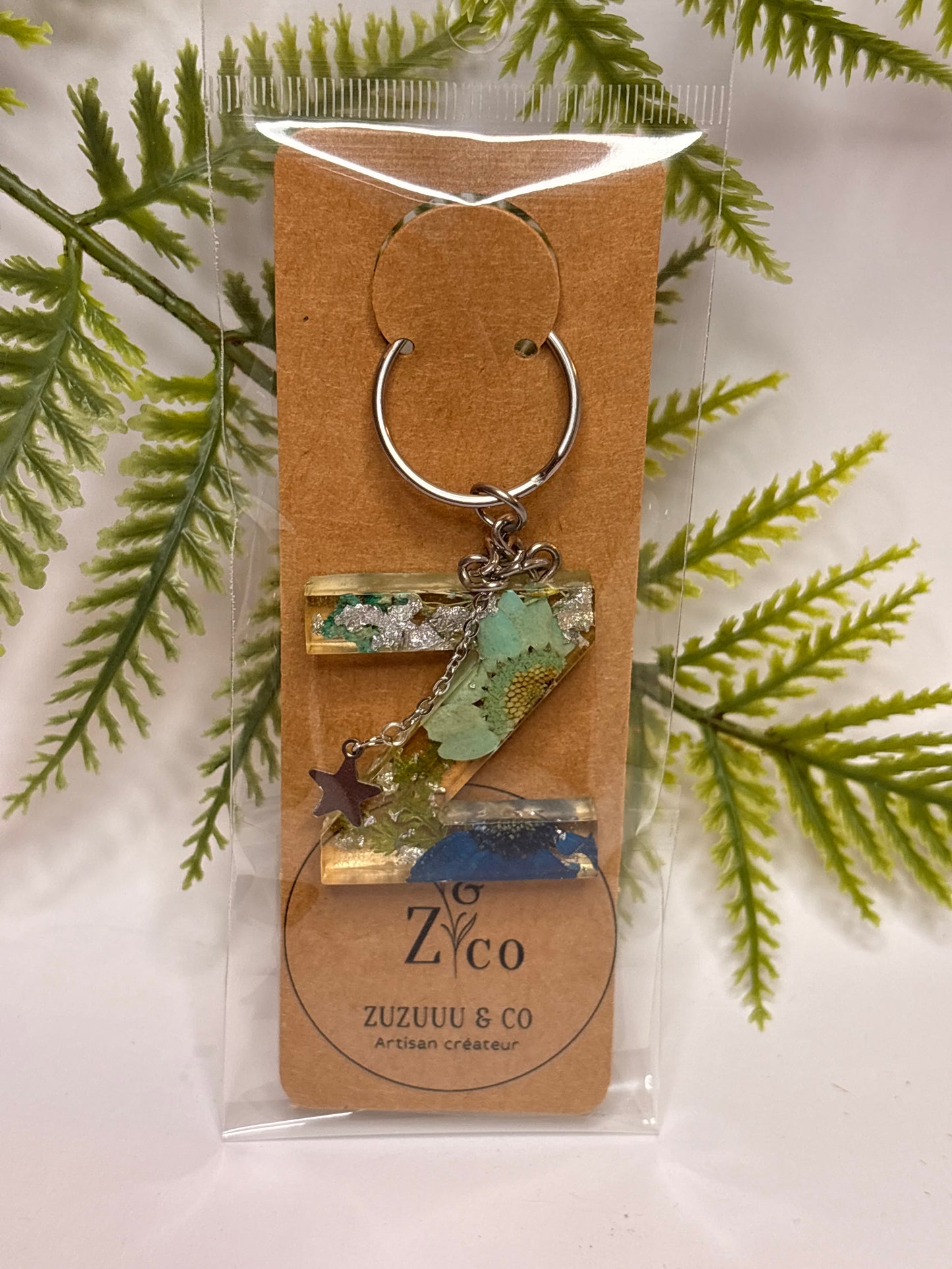 Porte-clés collection lettres Argentés