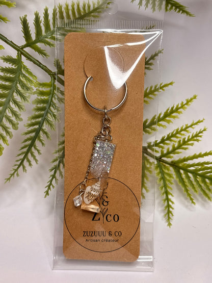 Porte-clés collection lettres Argentés