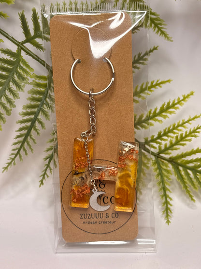 Porte-clés collection lettres Argentés