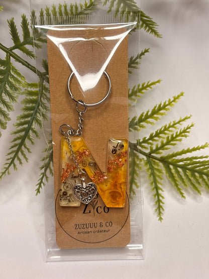 Porte-clés collection lettres Argentés