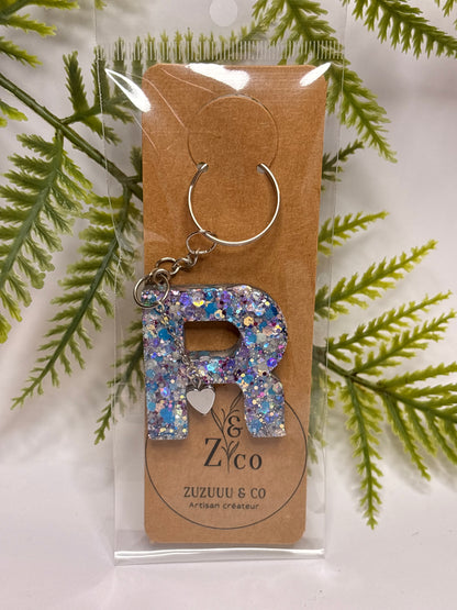 Porte-clés collection lettres Argentés