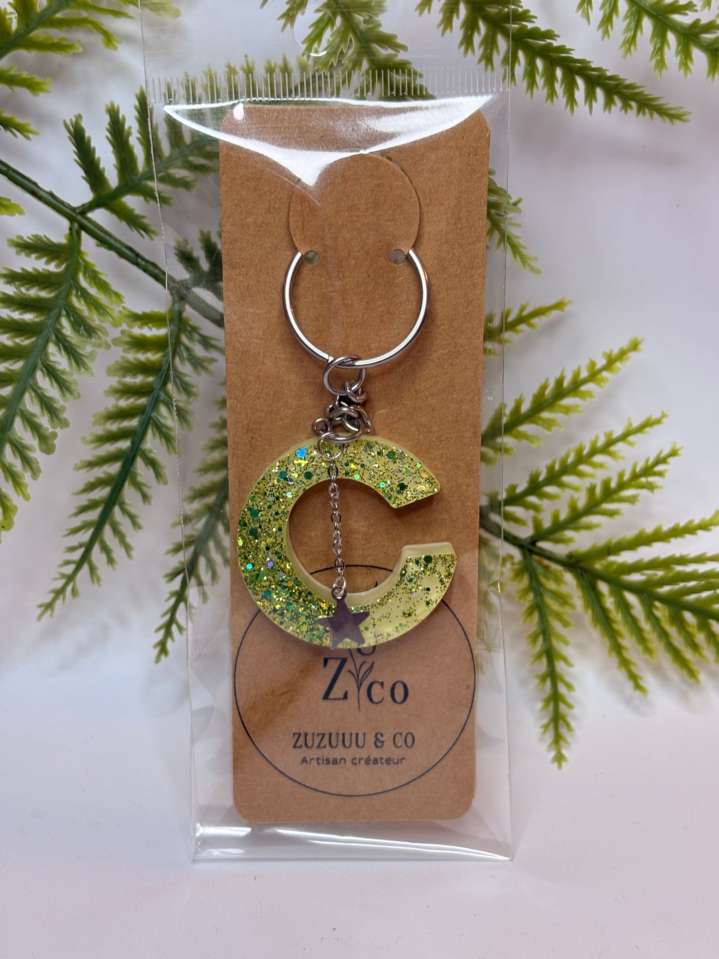 Porte-clés collection lettres Argentés