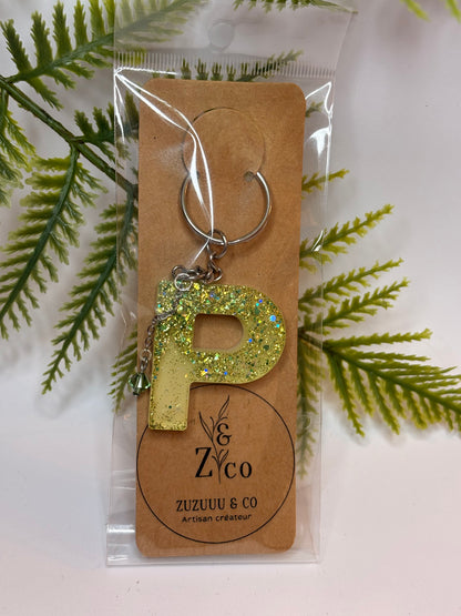 Porte-clés collection lettres Argentés
