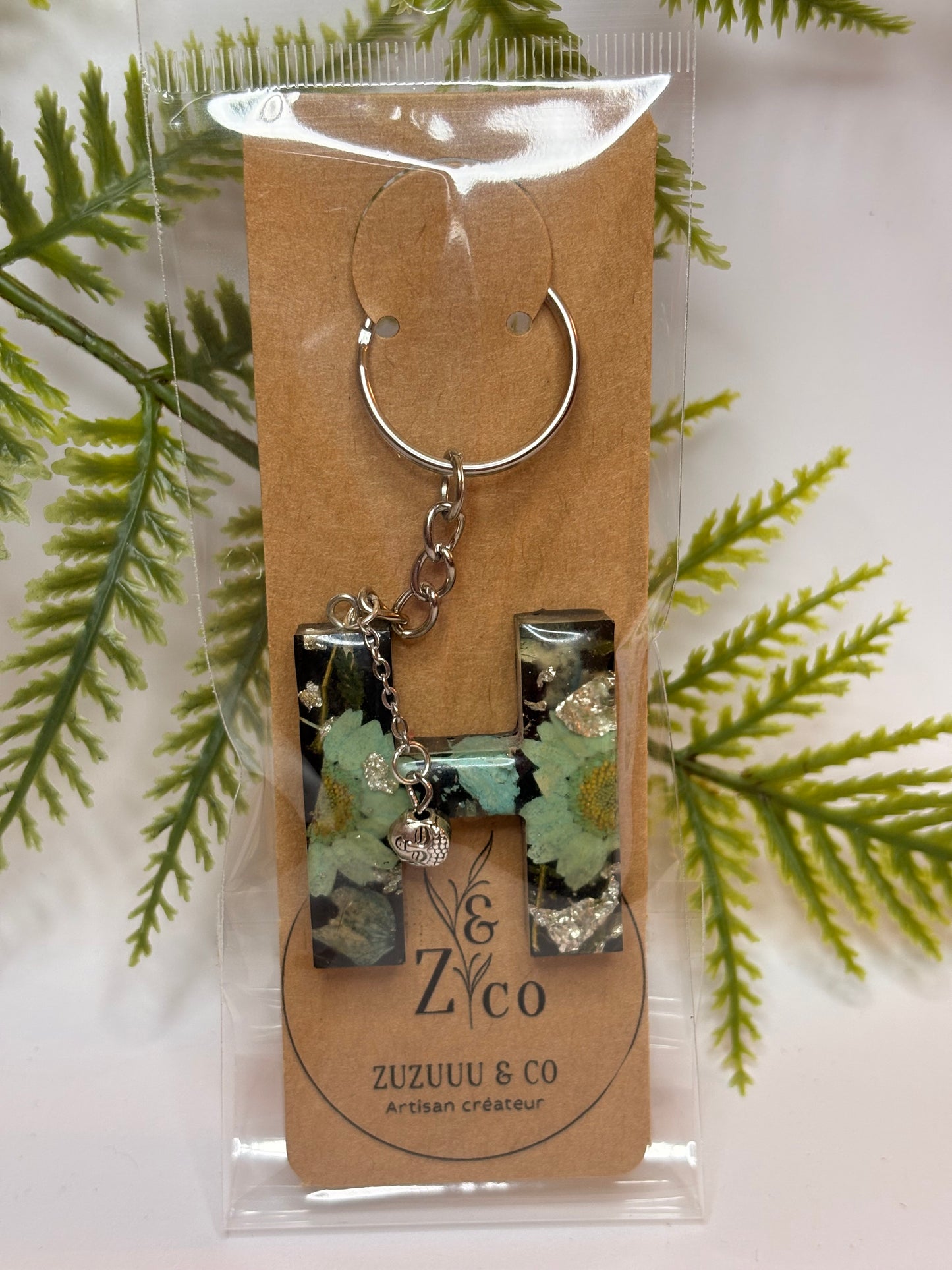 Porte-clés collection lettres Argentés