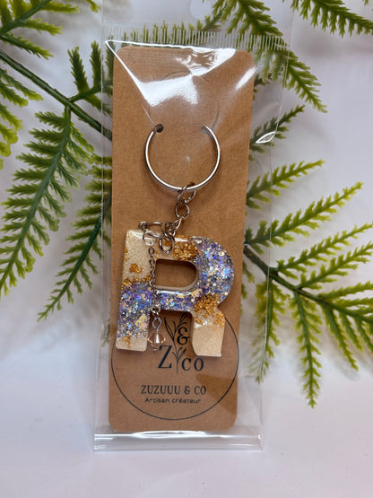 Porte-clés collection lettres Argentés