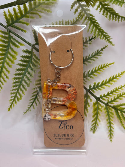 Porte-clés collection lettres Argentés