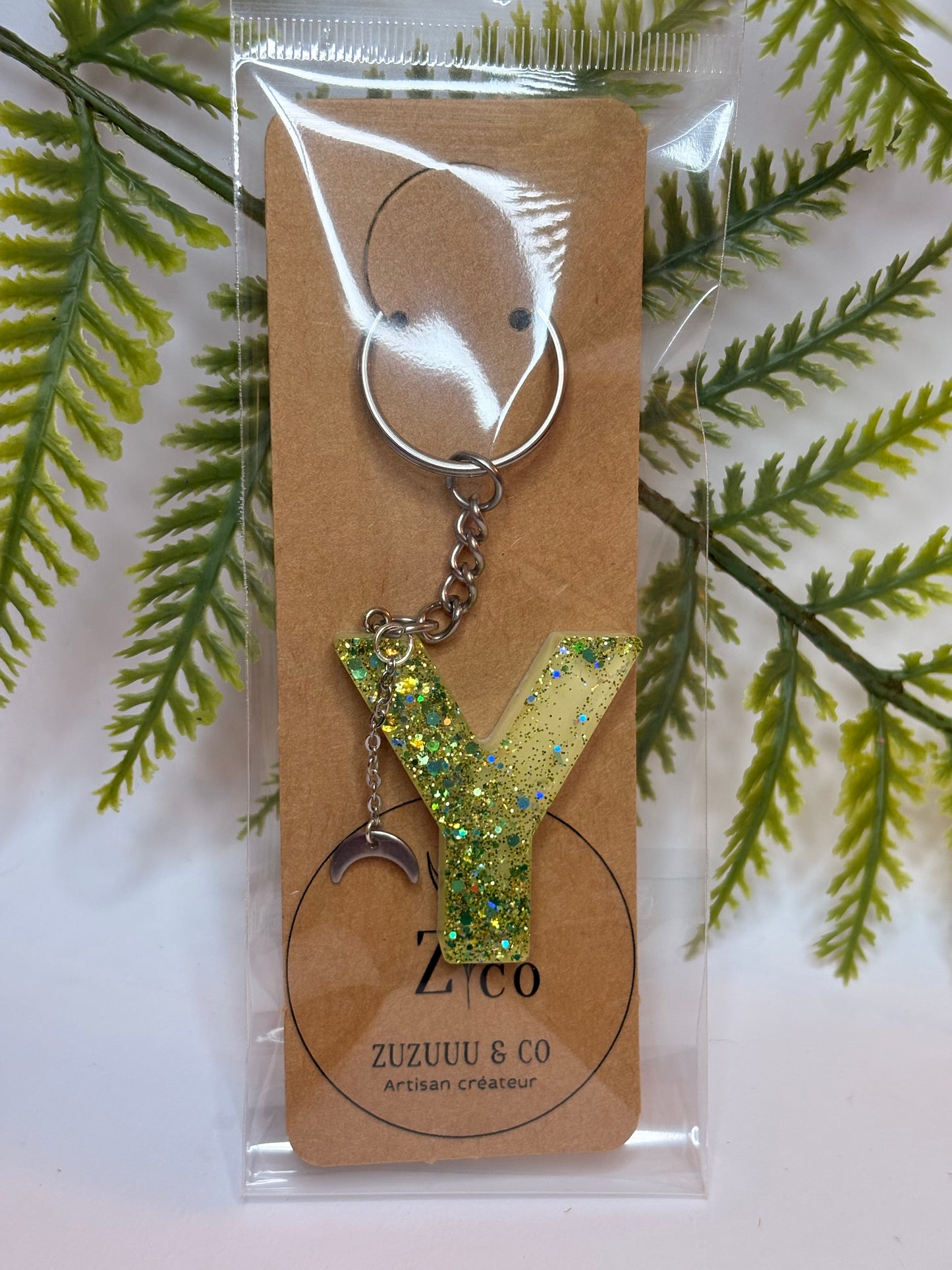 Porte-clés collection lettres Argentés