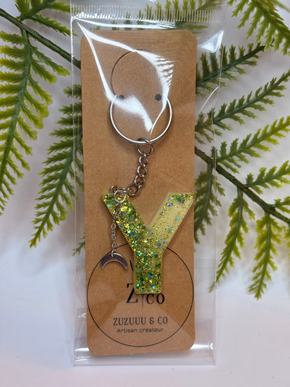 Porte-clés collection lettres Argentés