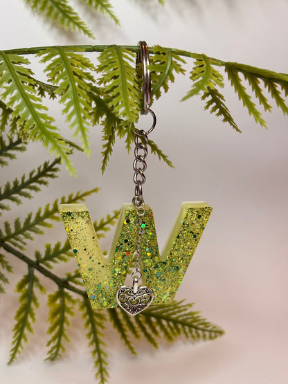 Porte-clés collection lettres Argentés