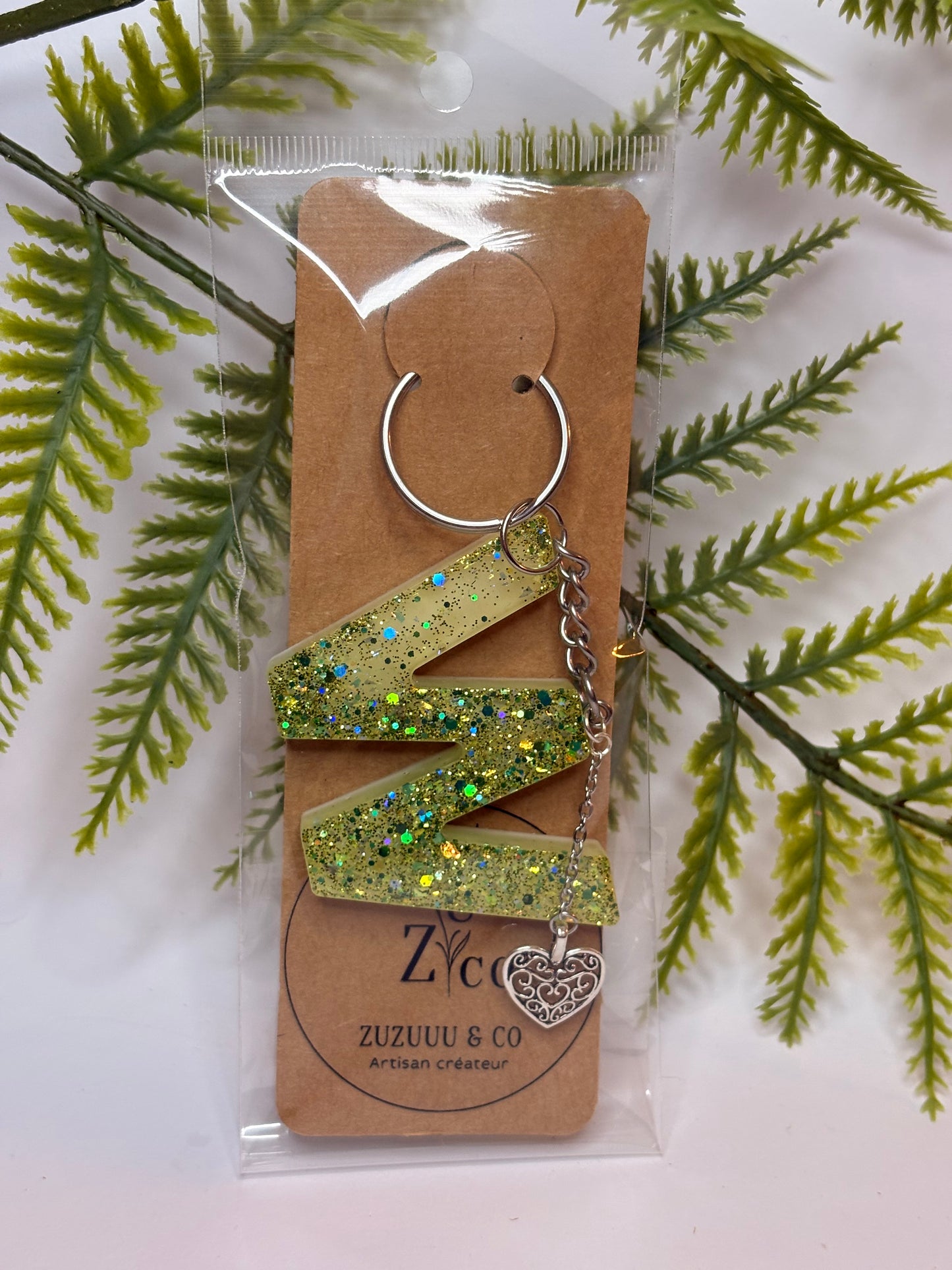 Porte-clés collection lettres Argentés