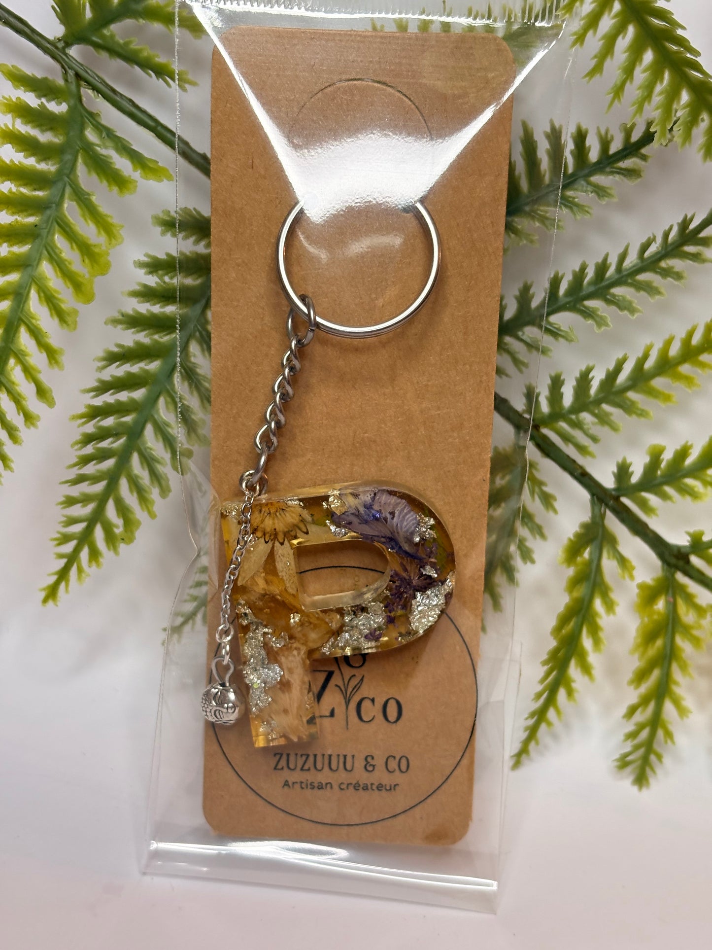 Porte-clés collection lettres Argentés