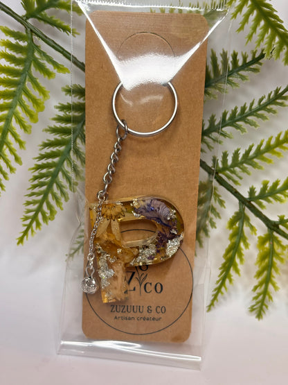 Porte-clés collection lettres Argentés