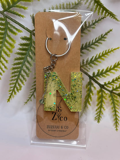 Porte-clés collection lettres Argentés