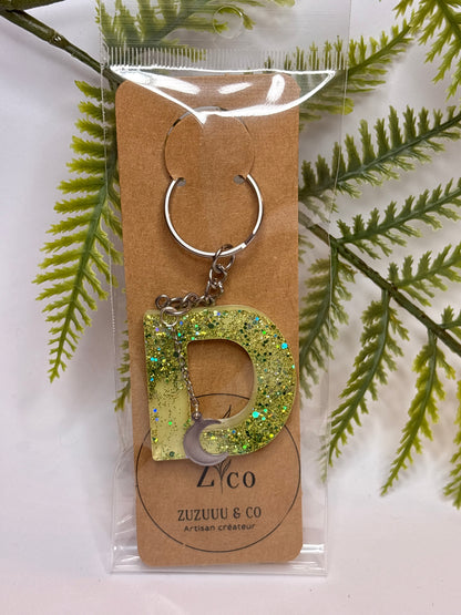 Porte-clés collection lettres Argentés