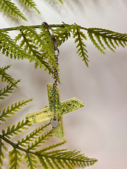 Porte-clés collection lettres Argentés