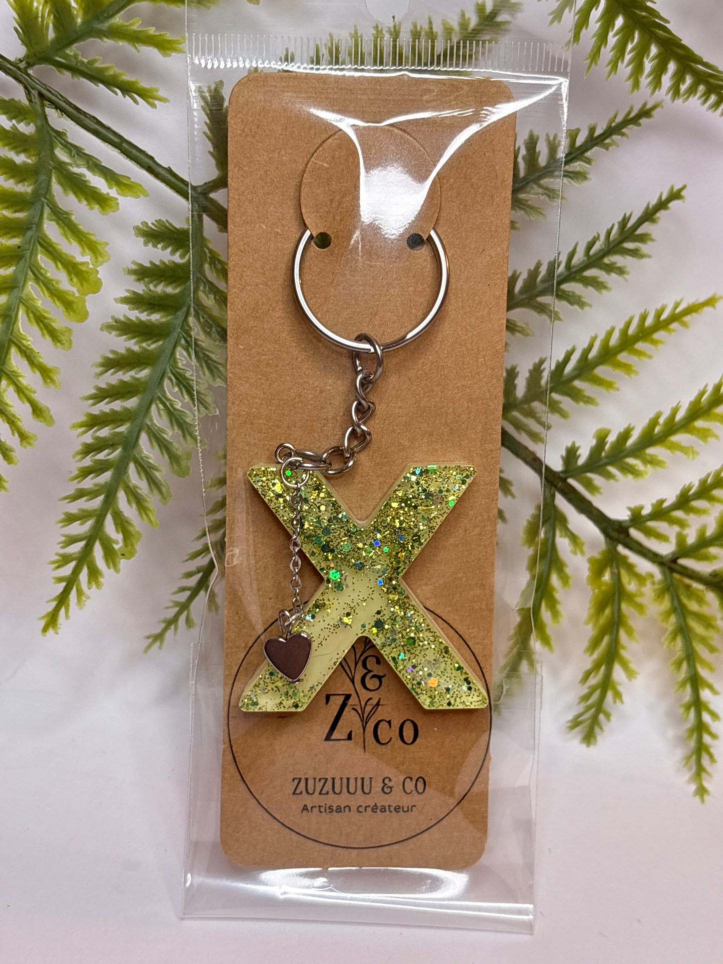 Porte-clés collection lettres Argentés