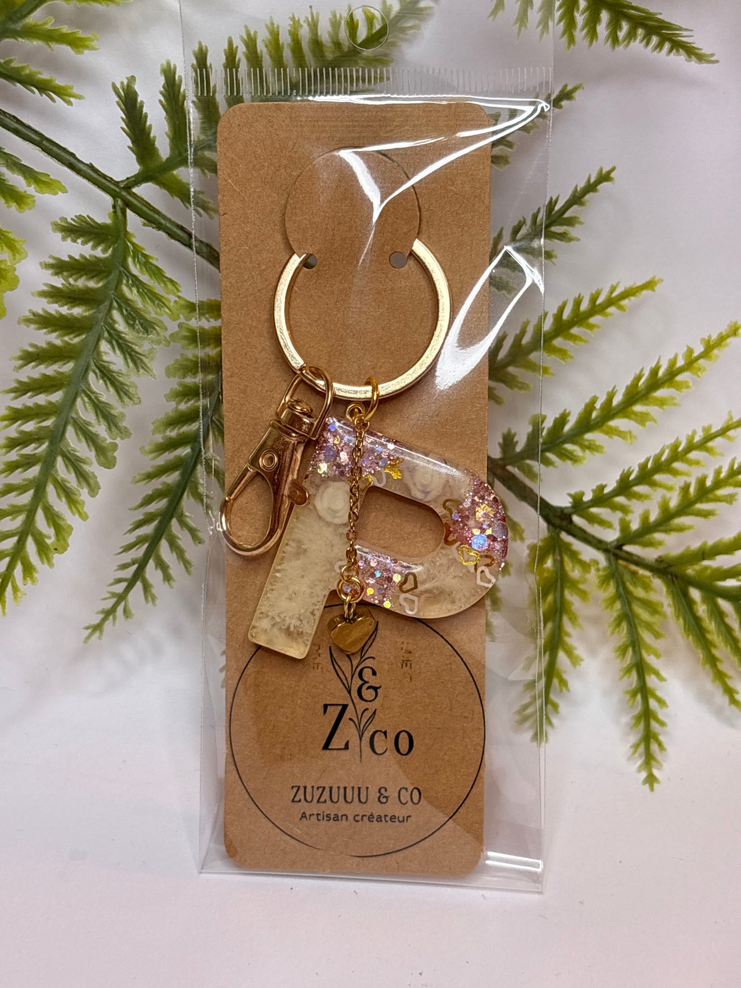 Porte-clés collection lettres Dorés