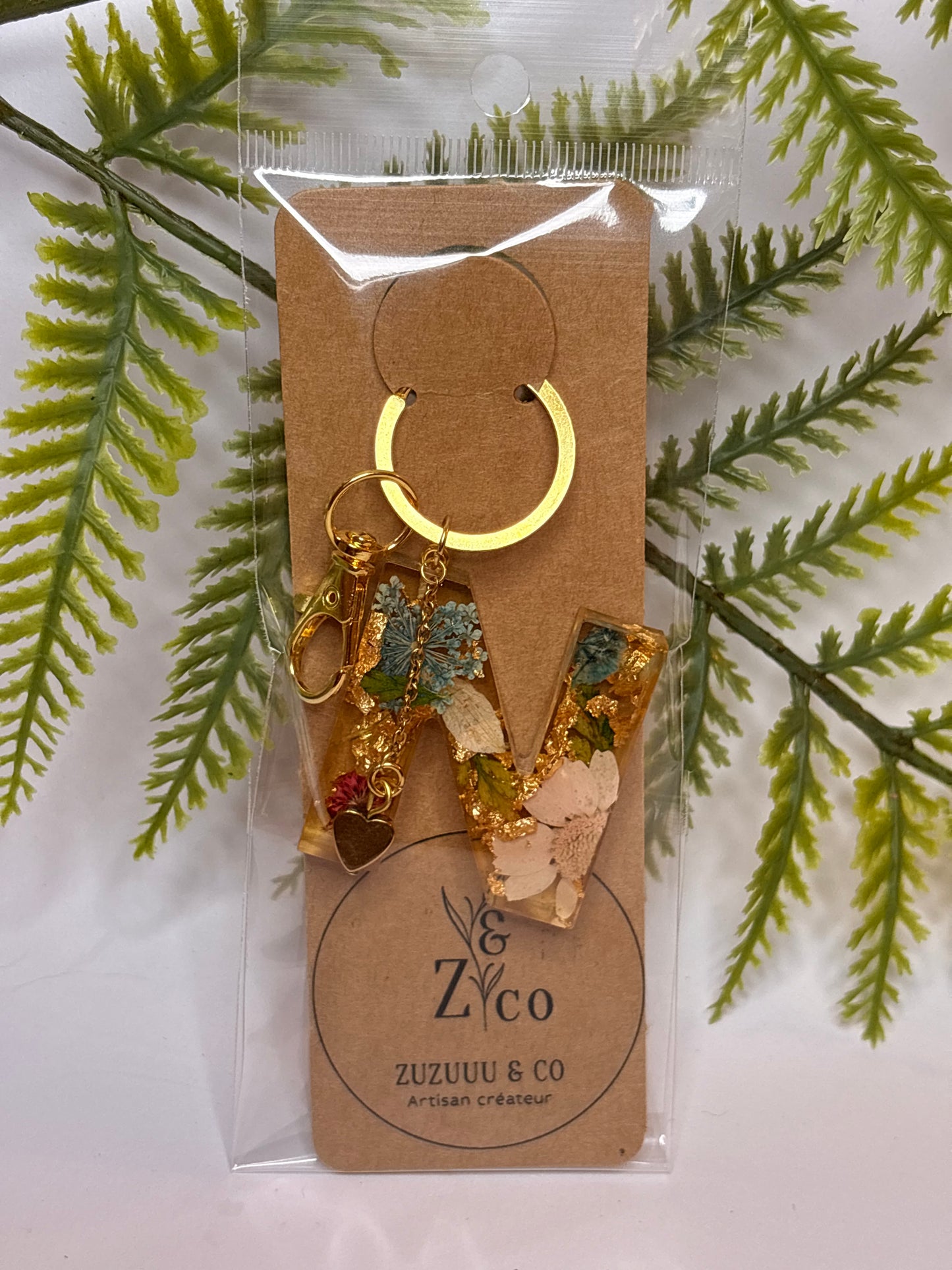 Porte-clés collection lettres Dorés