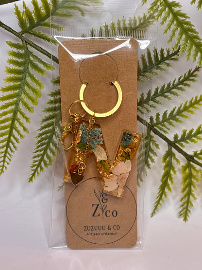 Porte-clés collection lettres Dorés