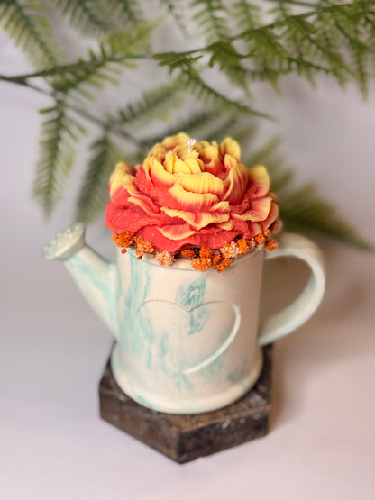 Bougies Arrosoir fleuri