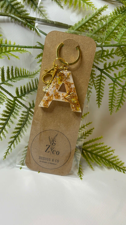 Porte-clés collection lettres Dorés