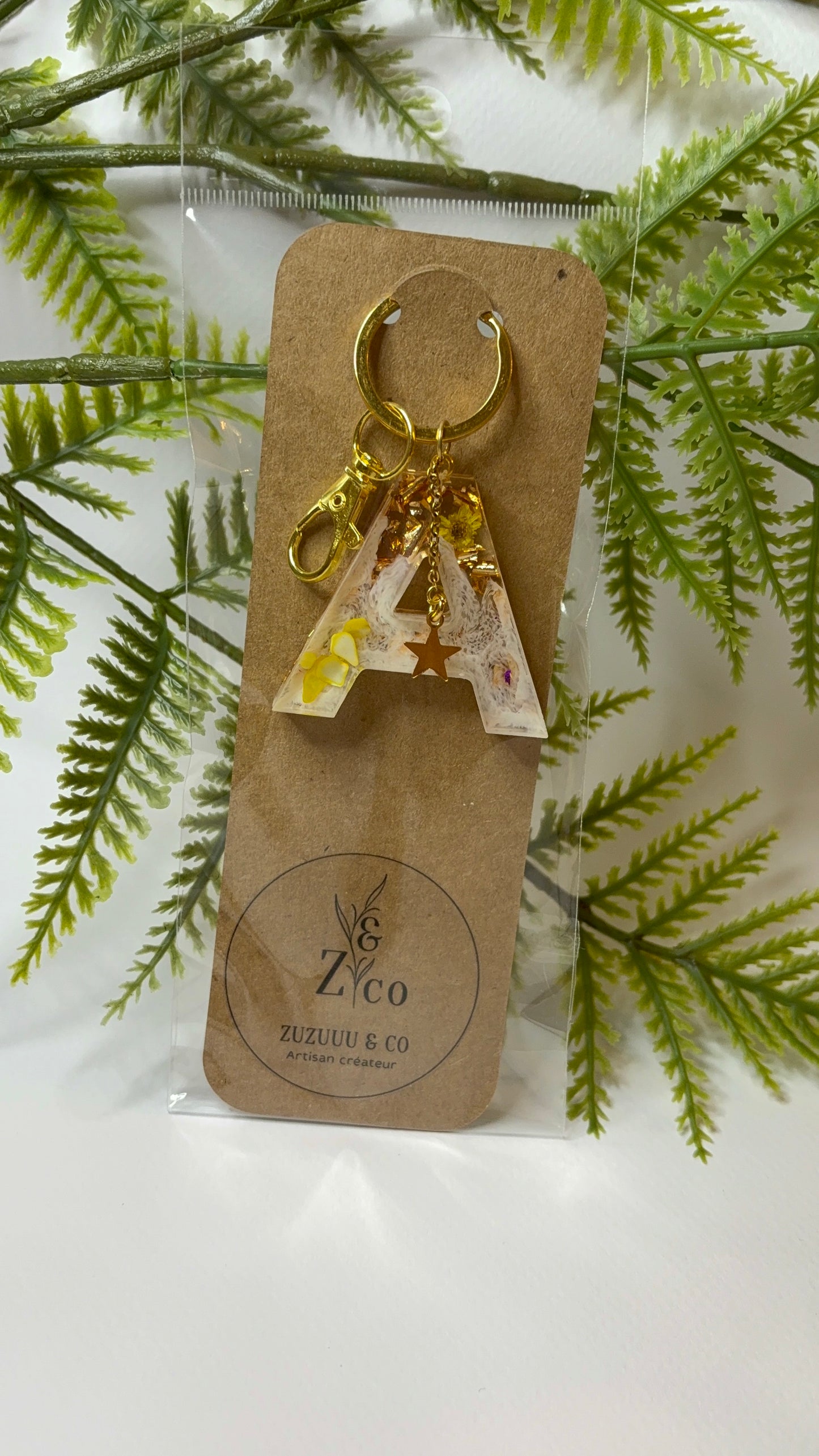 Porte-clés collection lettres Dorés