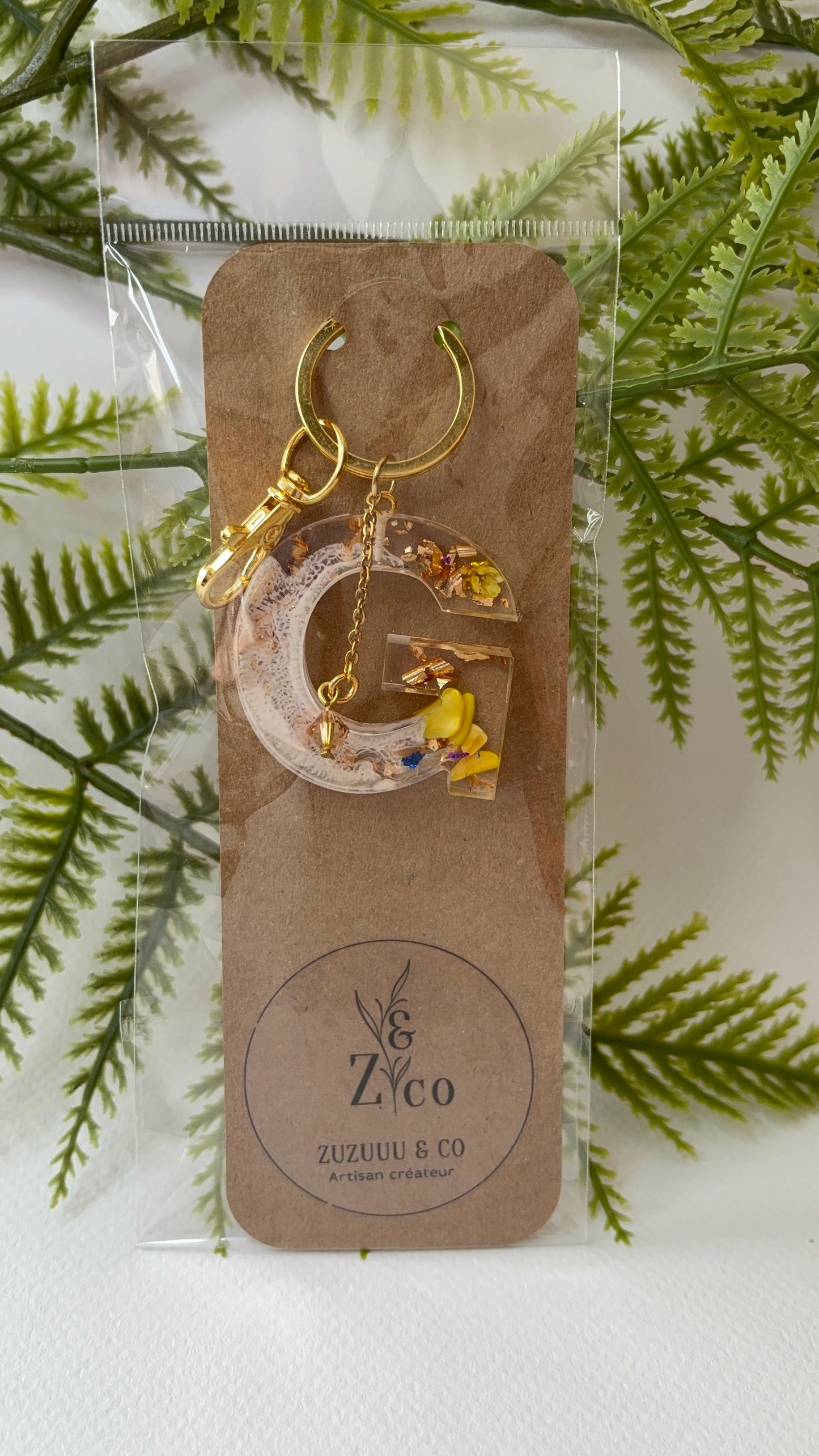 Porte-clés collection lettres Dorés