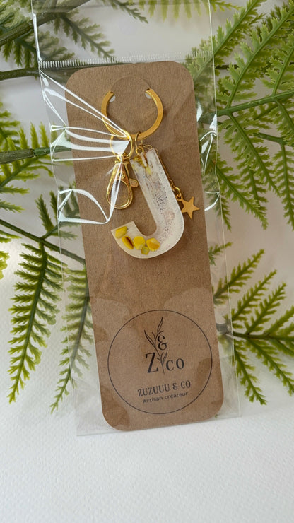 Porte-clés collection lettres Dorés