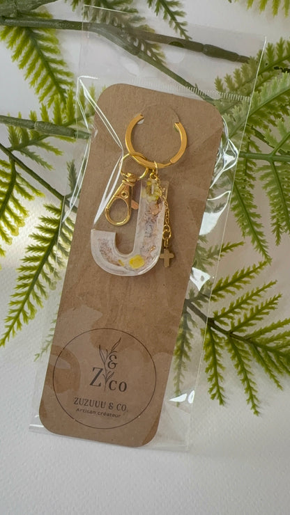 Porte-clés collection lettres Dorés