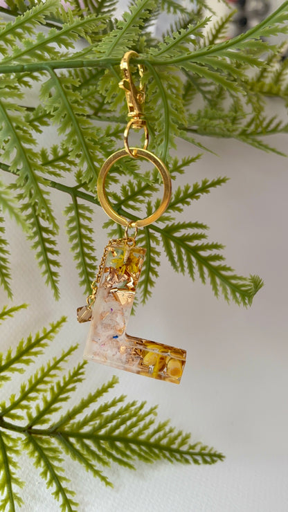 Porte-clés collection lettres Dorés