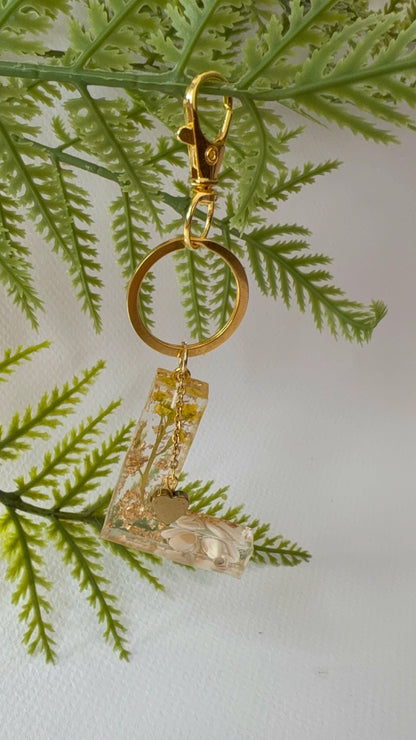 Porte-clés collection lettres Dorés