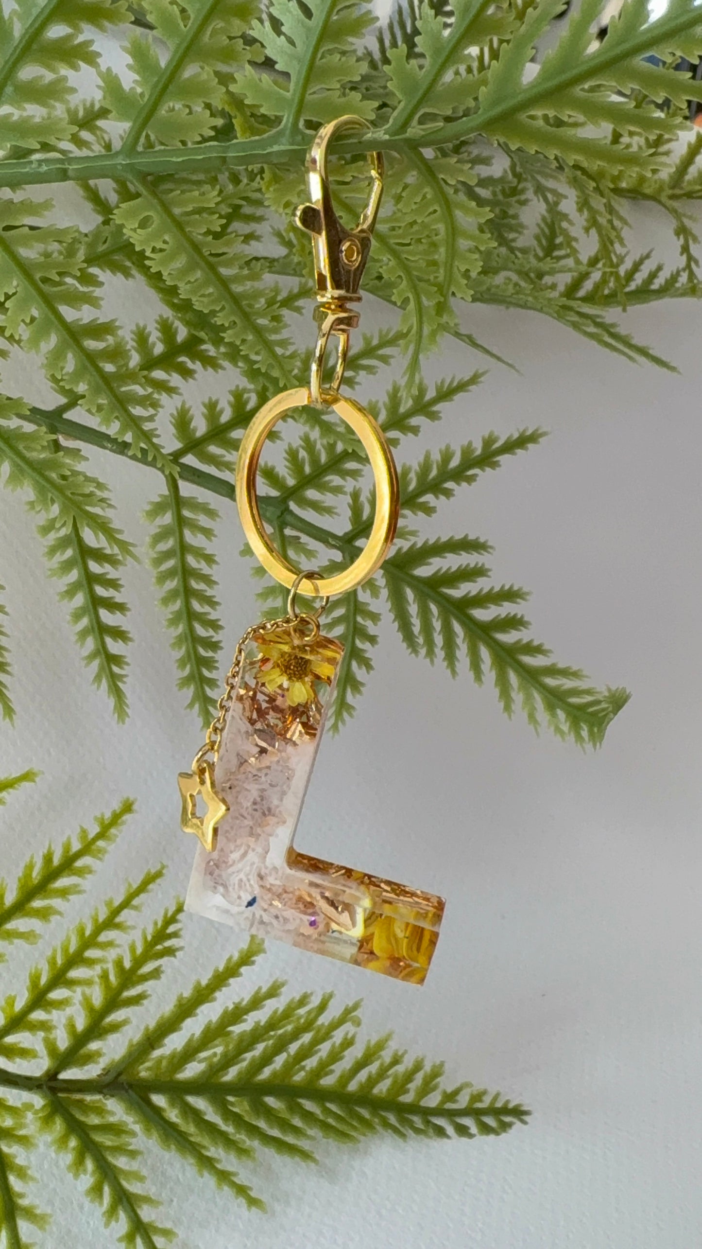 Porte-clés collection lettres Dorés