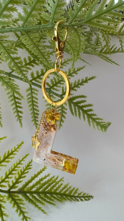 Porte-clés collection lettres Dorés