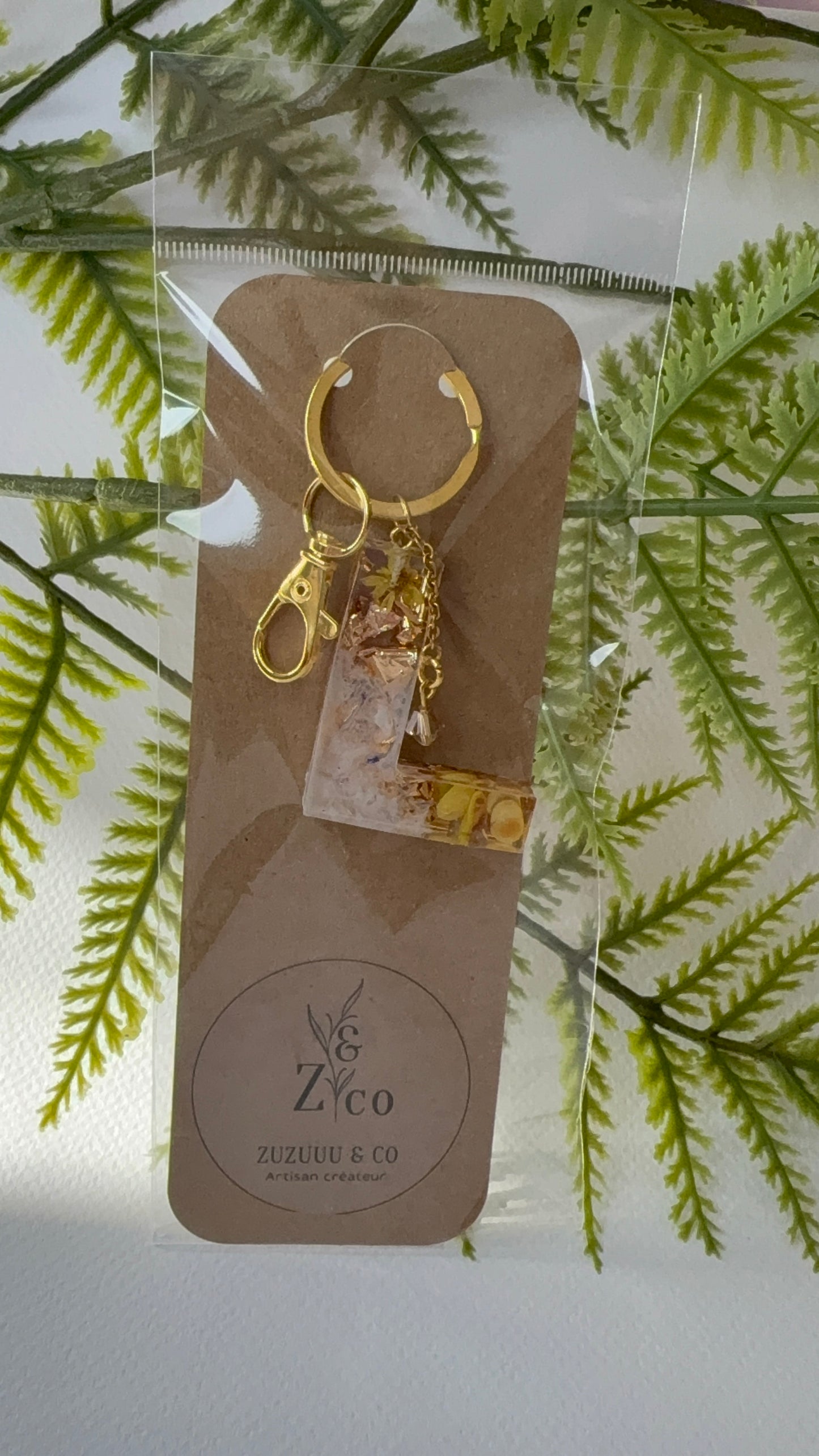 Porte-clés collection lettres Dorés