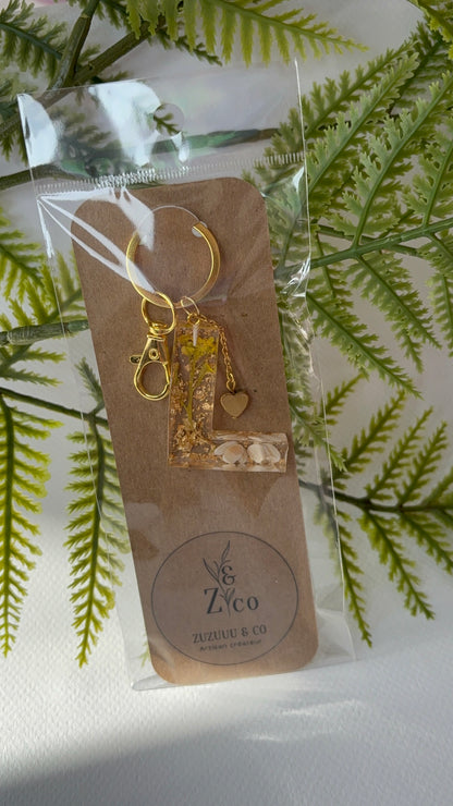 Porte-clés collection lettres Dorés