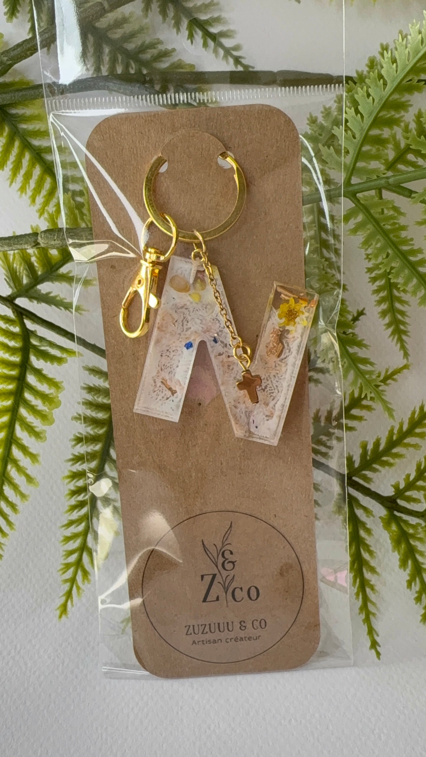 Porte-clés collection lettres Dorés